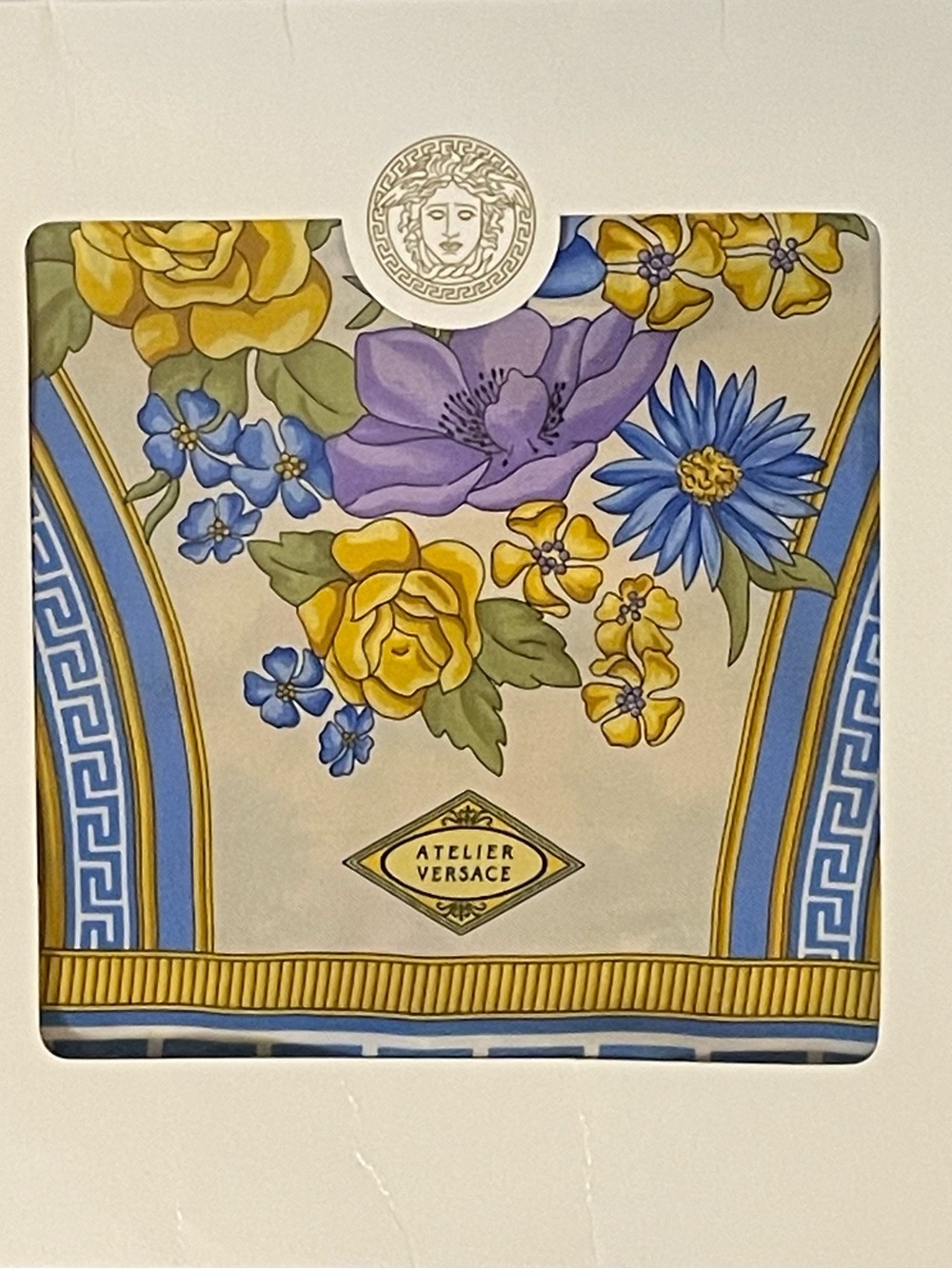 Atelier Versace Silk Scarf 26 In Mint Unworn Condition w/original Envelope - Picture 10 of 10